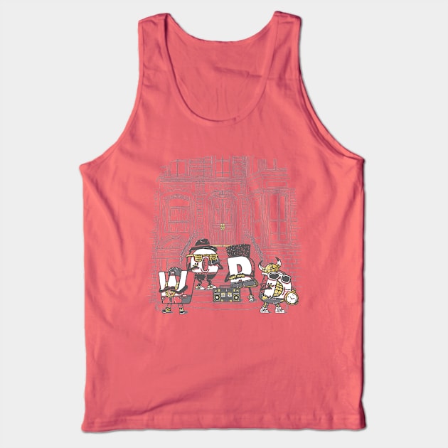 Word Tank Top by Made With Awesome